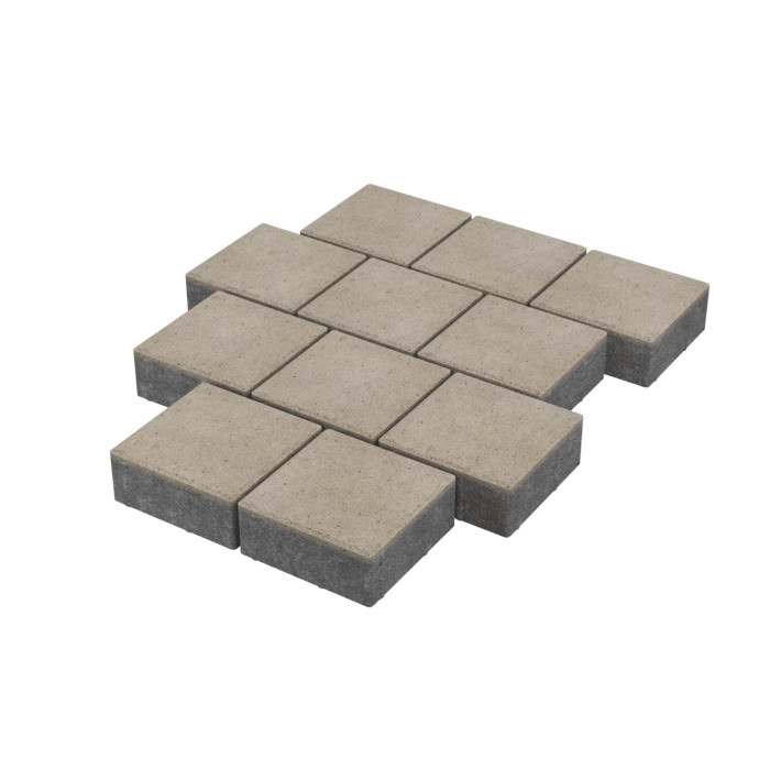 Тротуарная плитка Stellard Квадрат 200x200x80 мм Белый