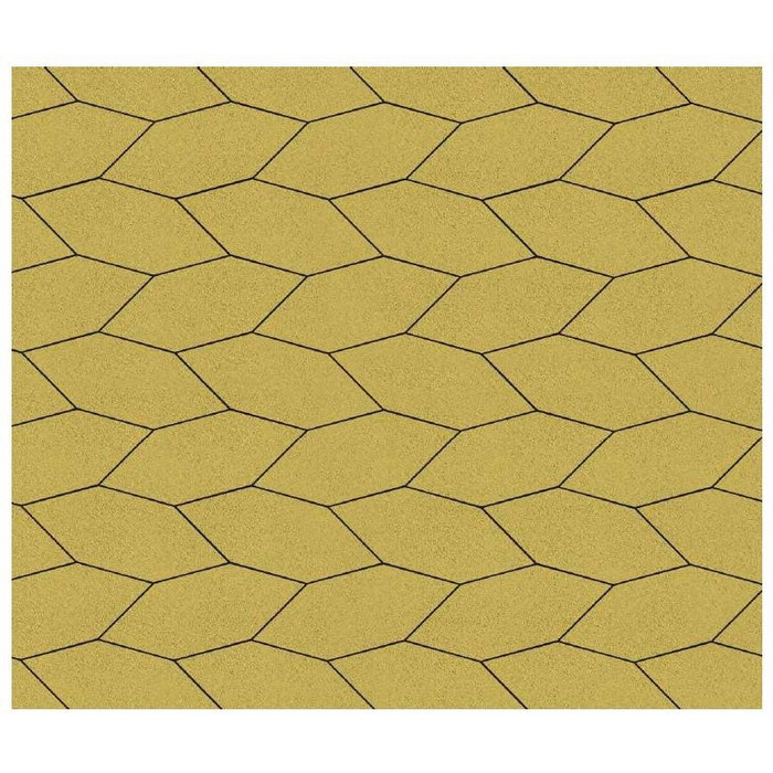 Тротуарная плитка Выбор Скошенный шестиугольник Б.1.ШГ.6 60 мм Стандарт Желтый