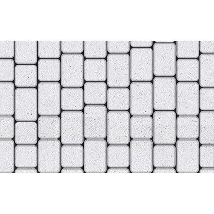 Плитка тротуарная Классико А.1.КО.4 Стоунмикс белый гладкий