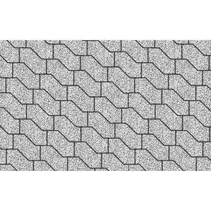 Плитка тротуарная S-Форма В.3.Ф.10 Стоунмикс бело-чёрный 172x94x100 мм