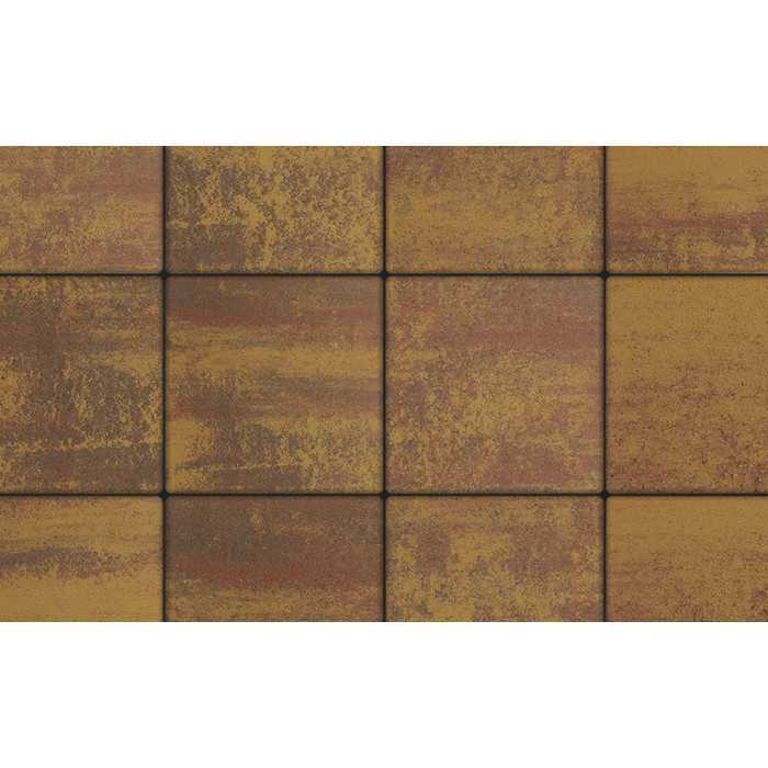 Плитка тротуарная Квадрум Б.6.К.6 Листопад гладкий Осень 400x400x60 мм