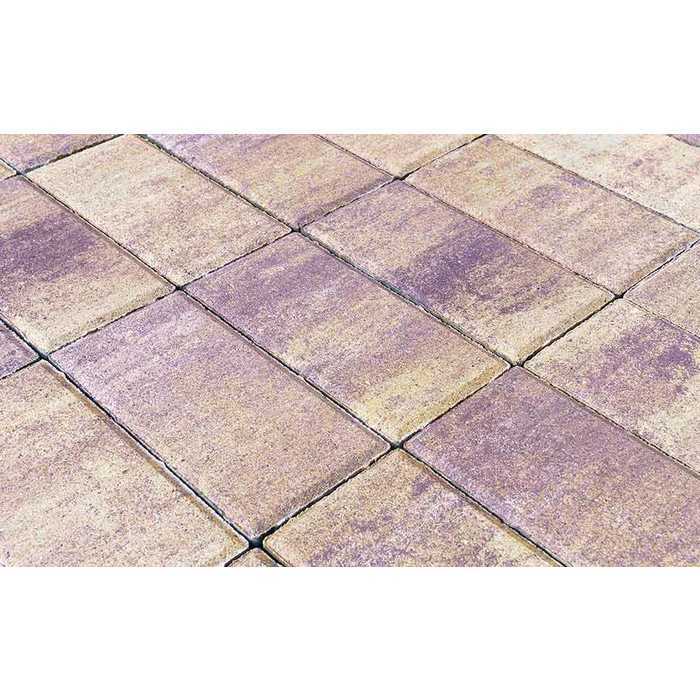 Плитка тротуарная BRAER Прямоугольник Color Mix Прайд, 200x100x40 мм