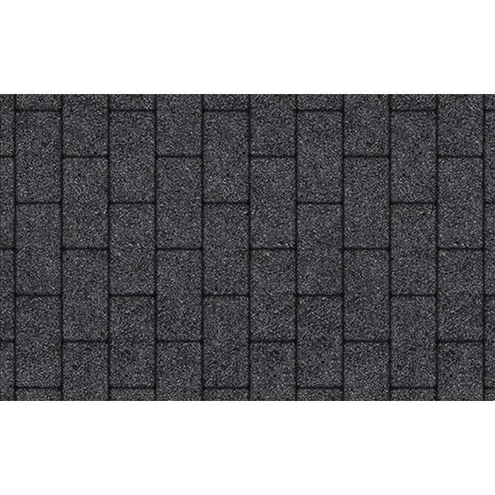 Плитка тротуарная Прямоугольник (Ла-Линия) Б.2.П.8 Стоунмикс черный 200x100x80 мм