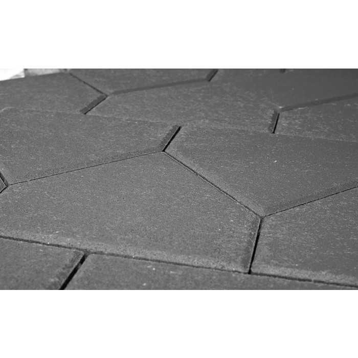 Плитка тротуарная BRAER Тиара серый, 283x200x60 мм